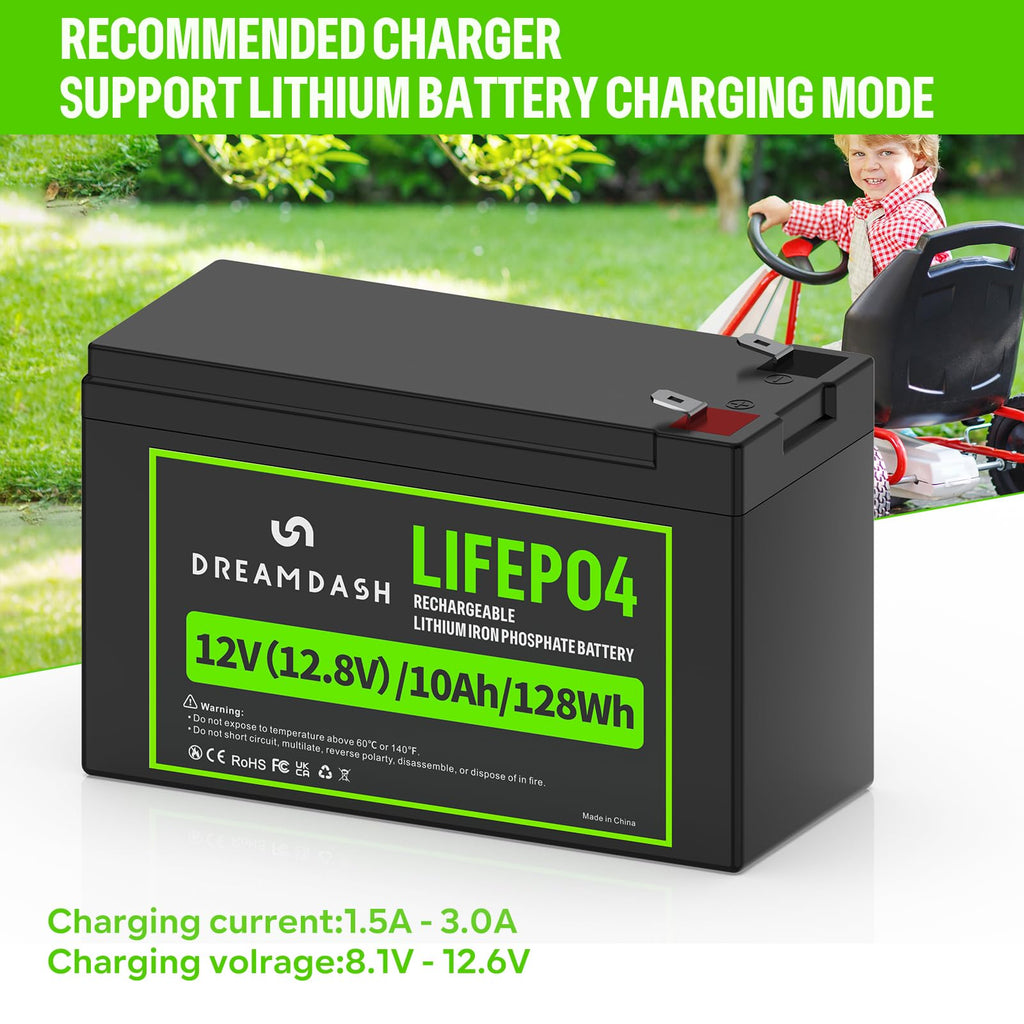 12V 10Ah LiFePO4 Lithium Battery F119592