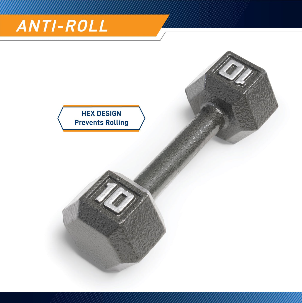 Cast Iron Hex Dumbbell Q40188