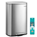 13 Gallon Stainless Steel Trash Can T94040