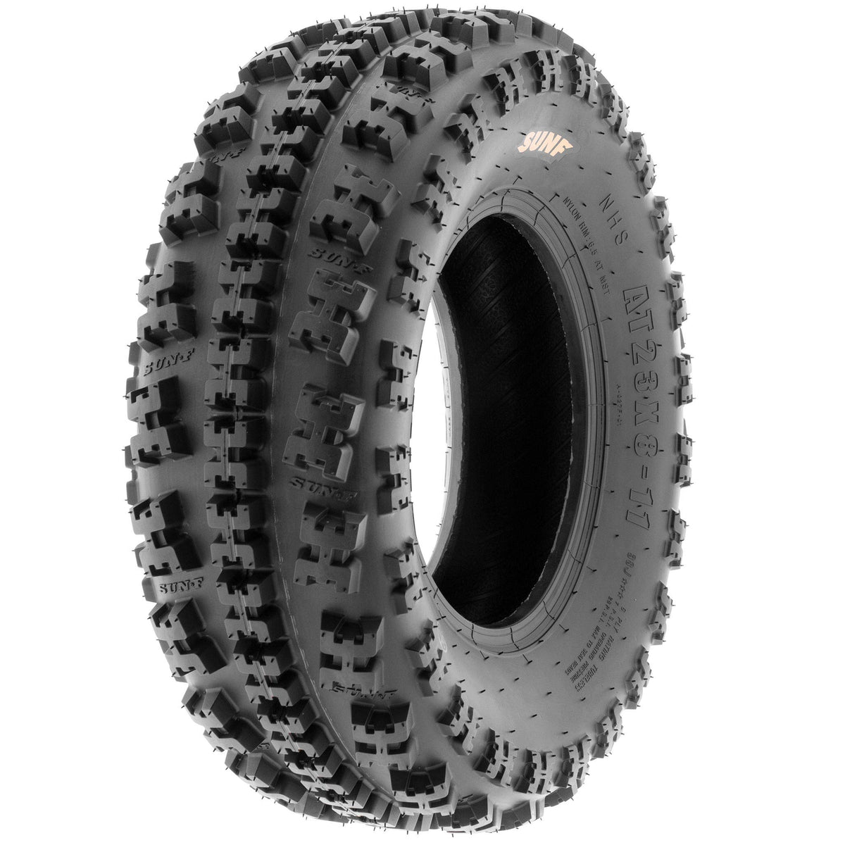 19x7-8 Front & 18x10.5-8 Rear ATV UTV Knobby Sport Tires Set of 4 L3676