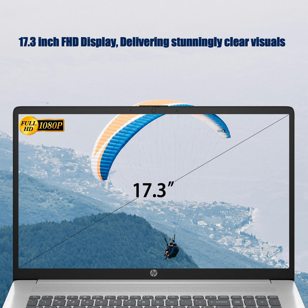 17.3" FHD Laptop, 16GB RAM, 1TB SSD, AMD Ryzen 5, Windows 11 Home, Silver A74611
