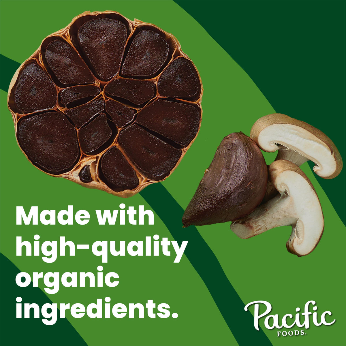 Organic Chicken Bone Broth with Black Garlic & Shiitake Mushroom 32 Ounce V6640