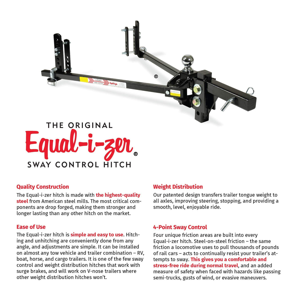 4-point Sway Control Hitch, 10,000 Lbs Trailer Weight Rating G80907