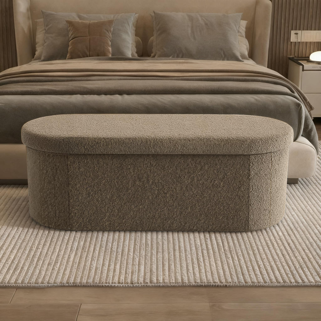 Oval Storage Ottoman T105