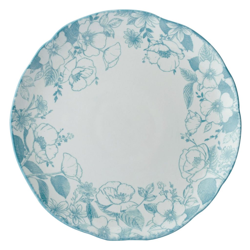 12 Piece Blue Floral Dinnerware Set B2047