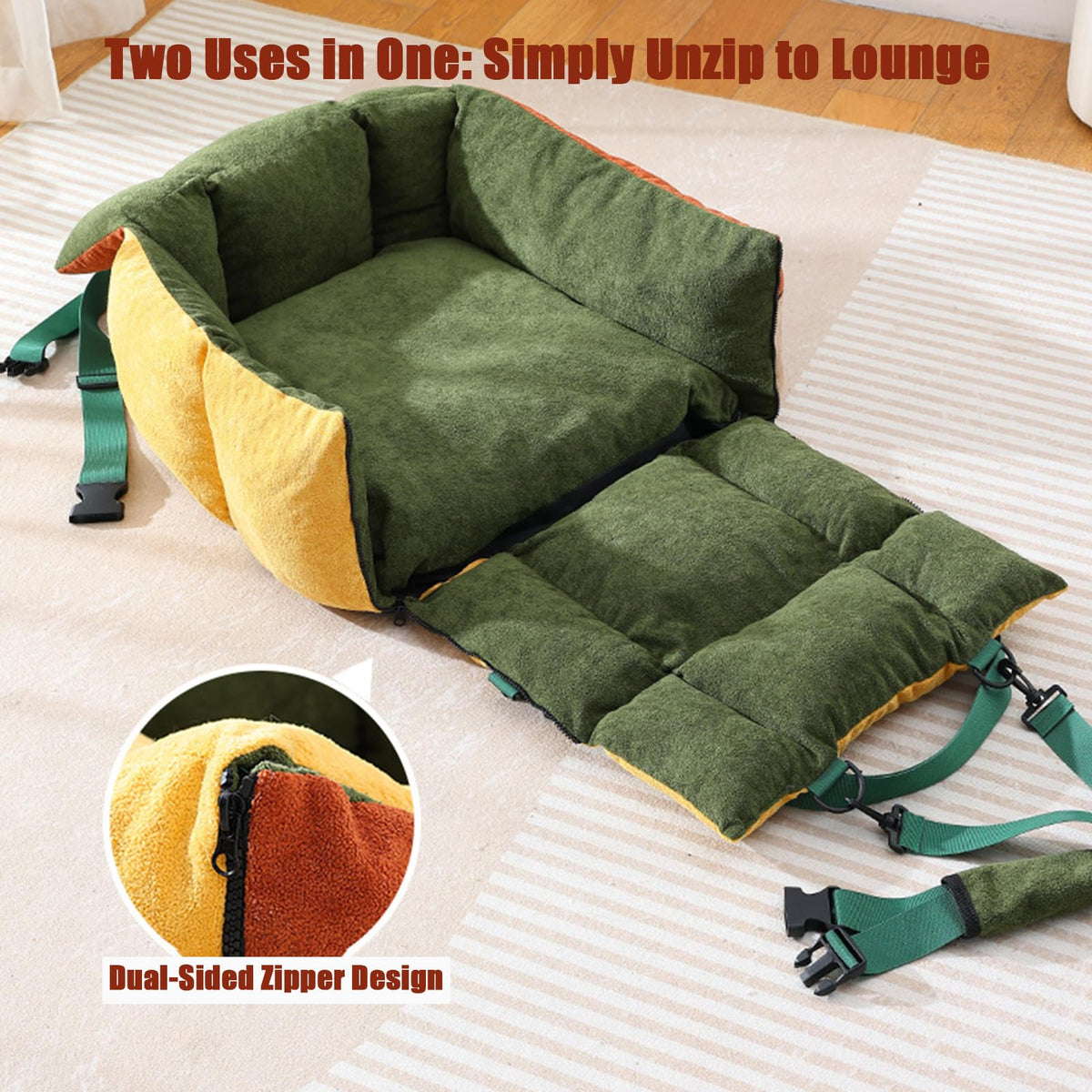 2-in-1 Dog Car Seat for Small Dogs P5833