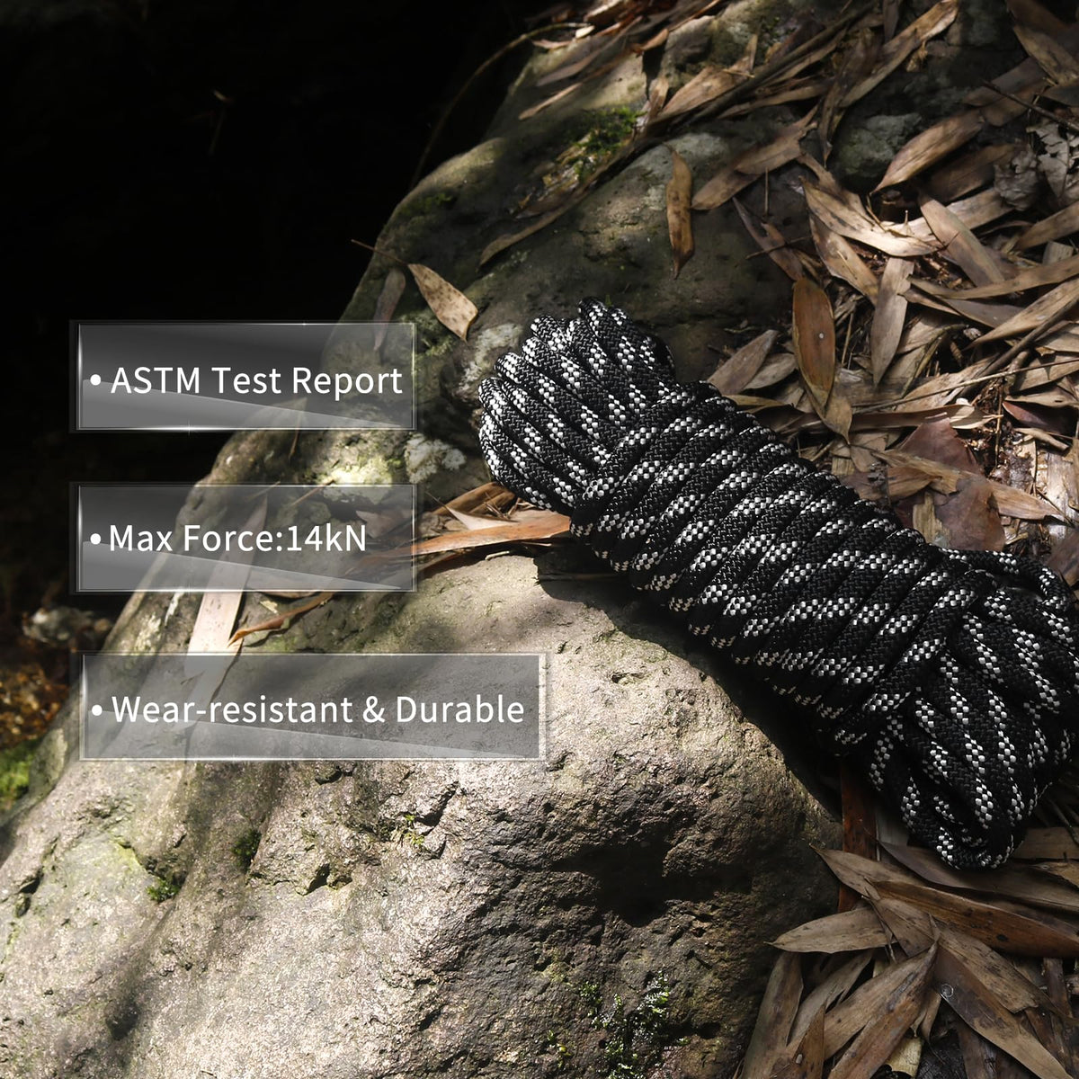 8mm 10mm Double Braid Climbing Rope T31954