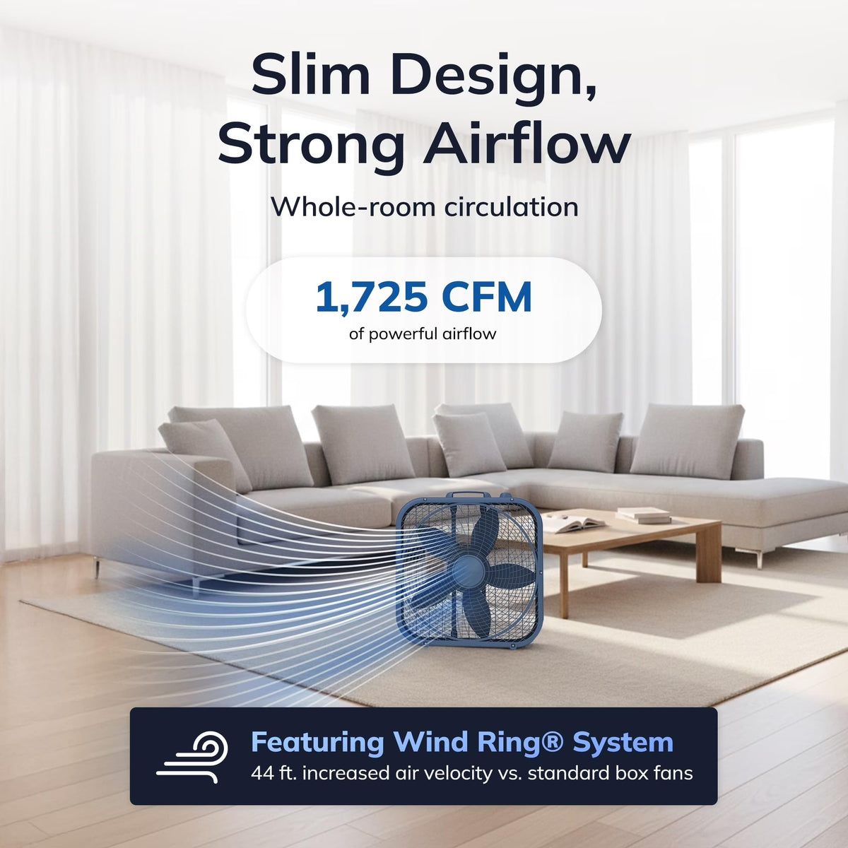 20" 3-Speed Box Fan L395