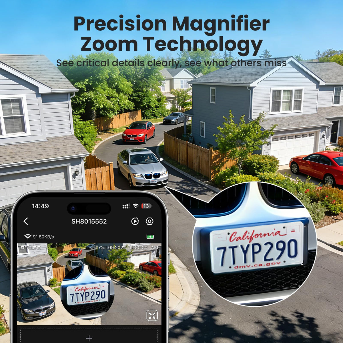 4K Solar Security Cameras Wireless Outdoor System 4-Cam Kit D1880