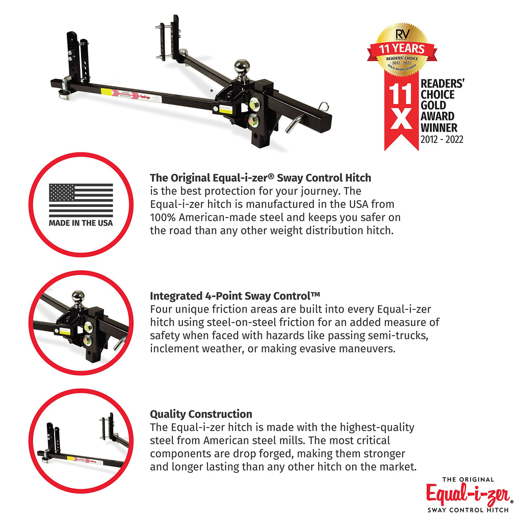 4-point Sway Control Hitch, 10,000 Lbs Trailer Weight Rating G80907
