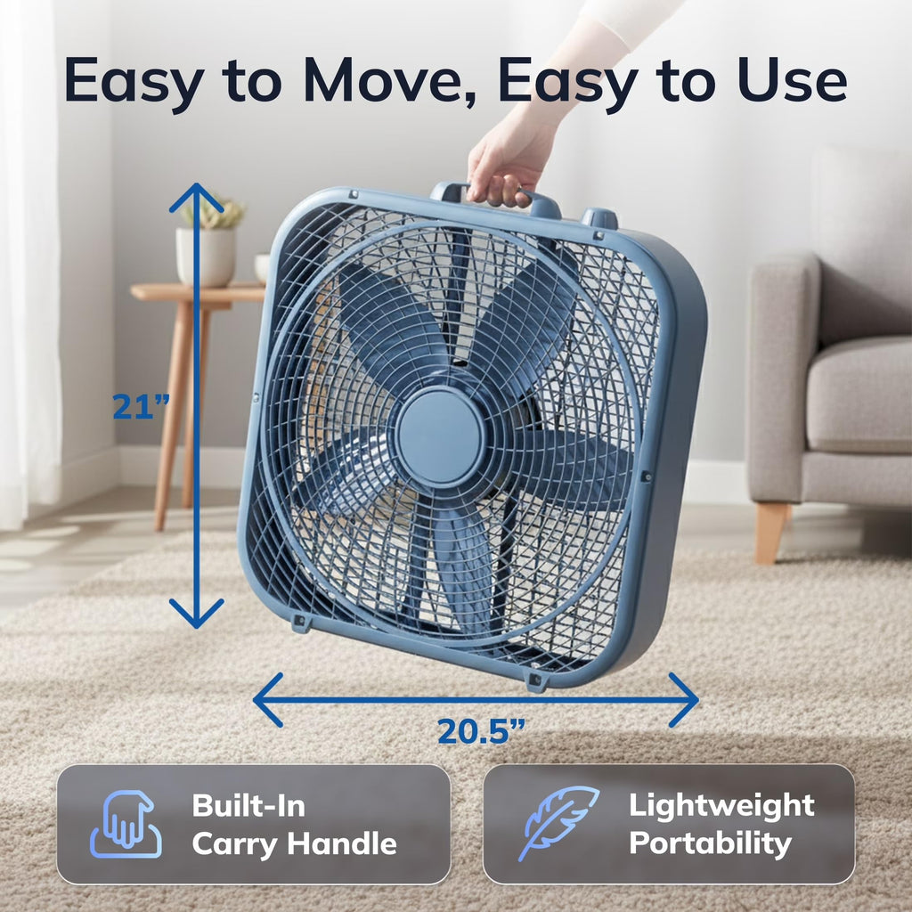 20" 3-Speed Box Fan L395