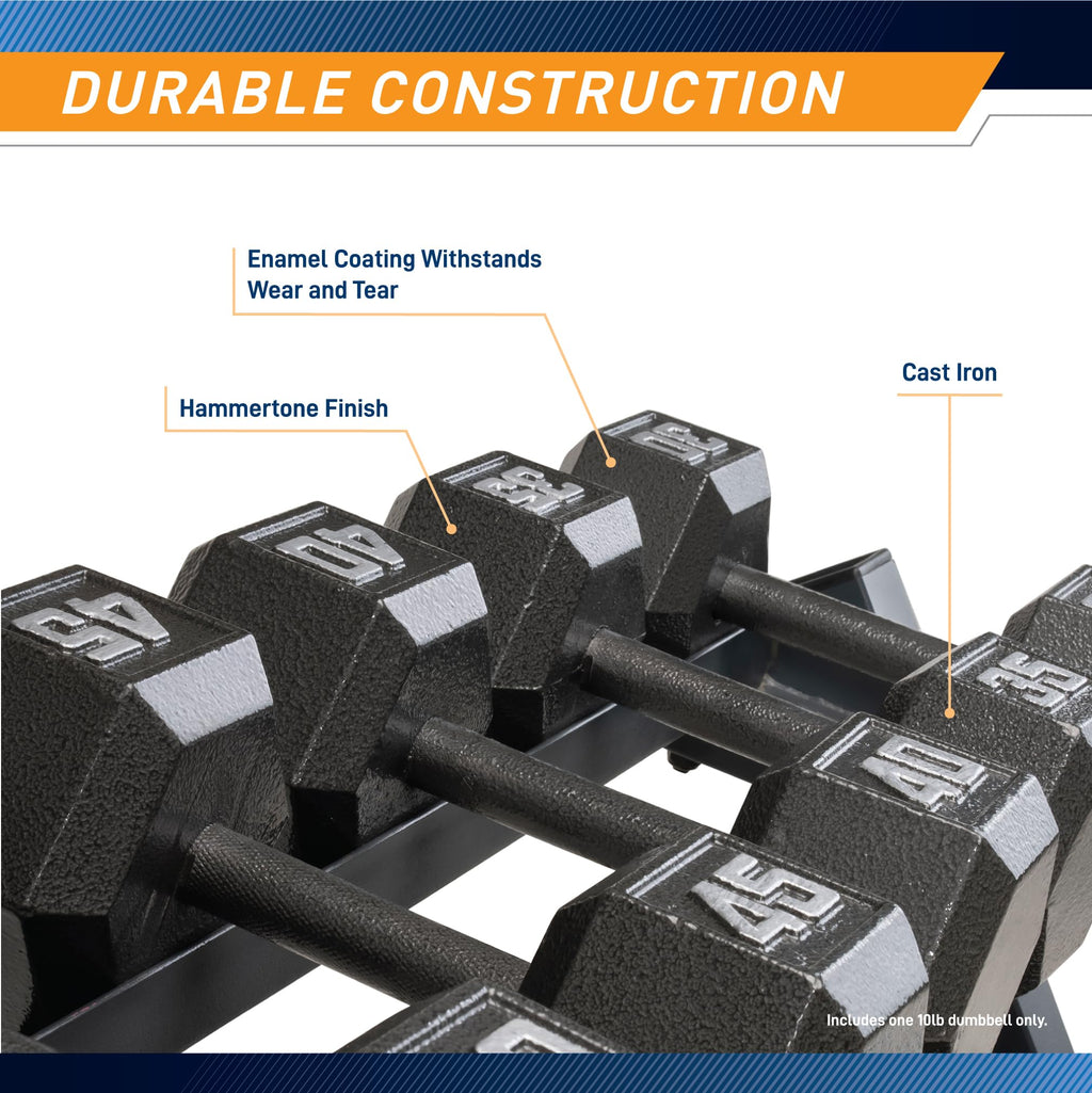 Cast Iron Hex Dumbbell Q40188