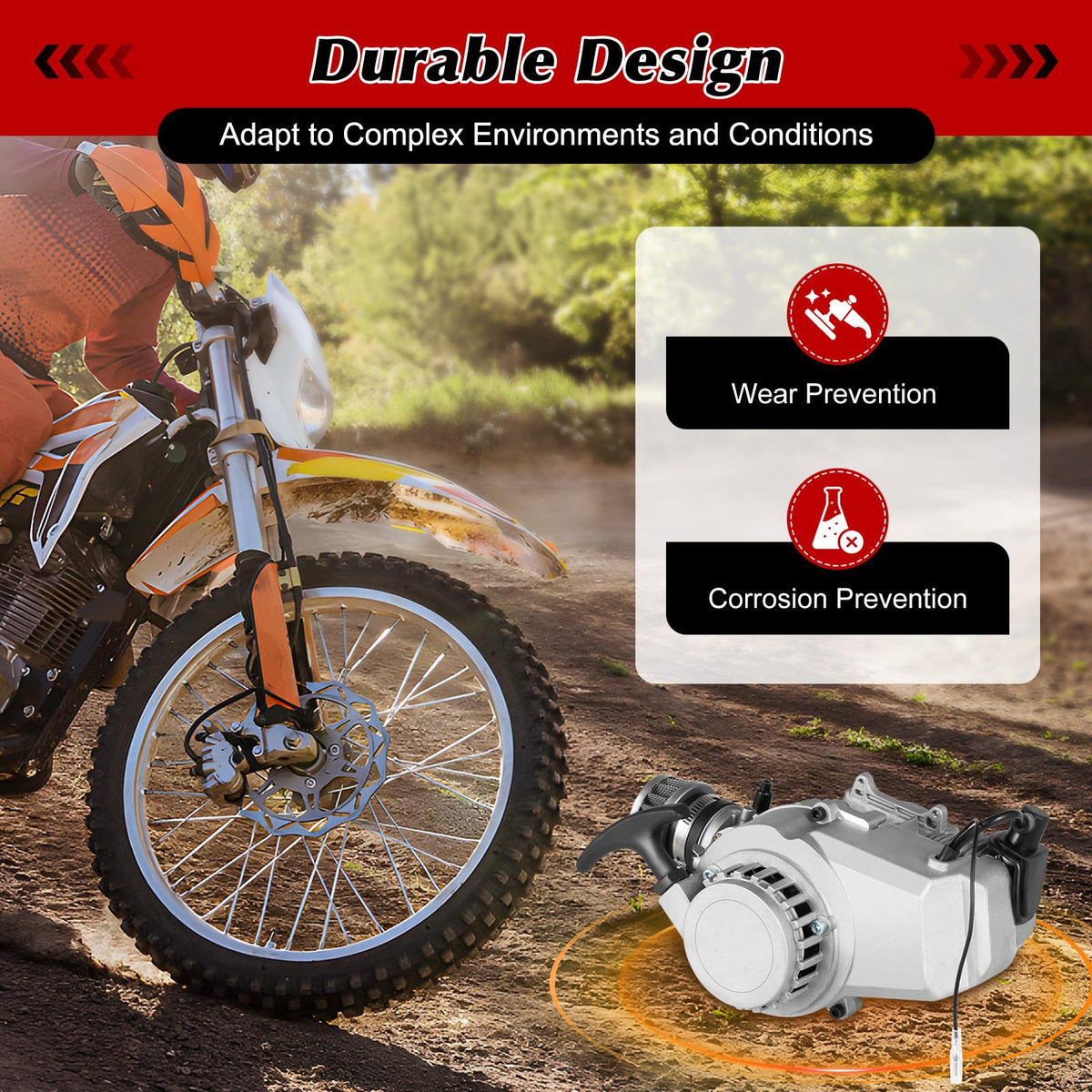 49CC 2-Stroke Gasoline Engine Motor Kit with Fuel Tank S198