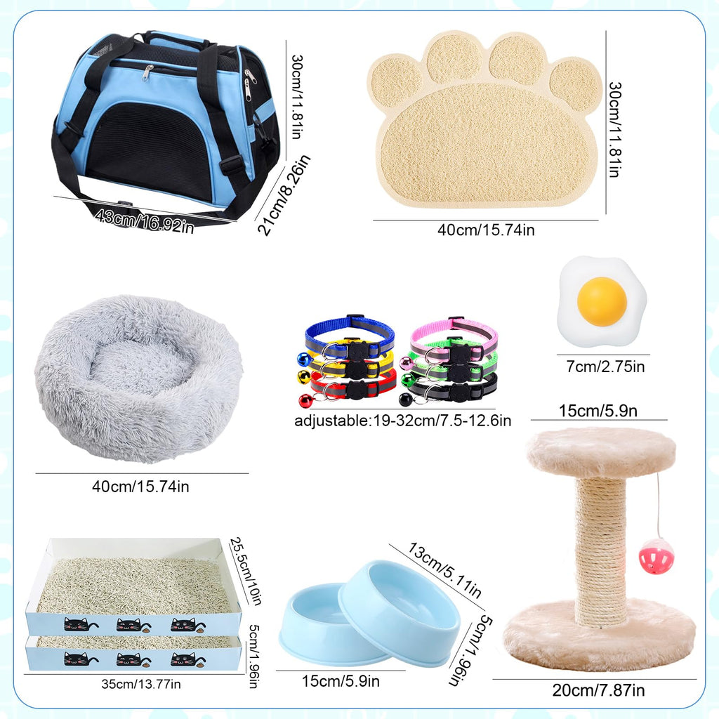 37 Pcs Cat Essentials Starter Kit O5279