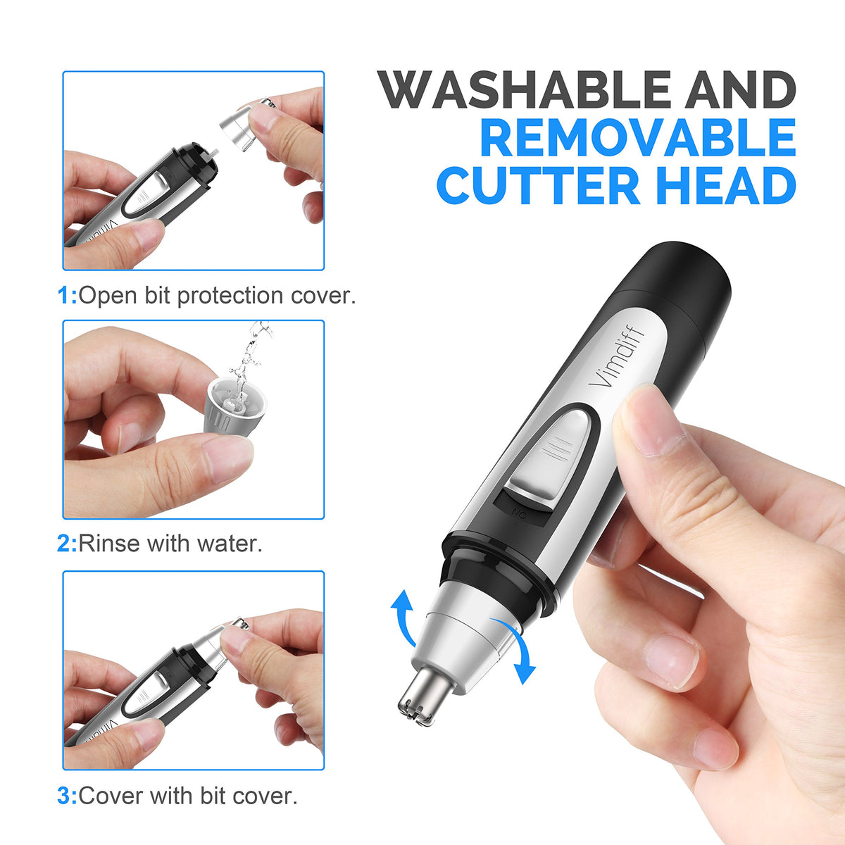 USB Rechargeable Waterproof Facial Hair Remover B609