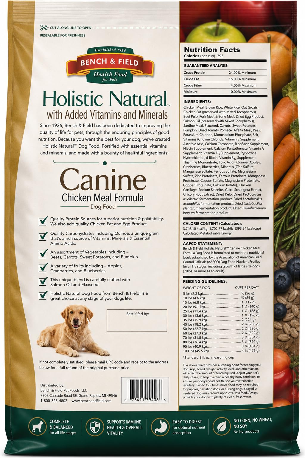 Chicken Meal & Brown Rice Dry Dog Food 6.6 lb U40438