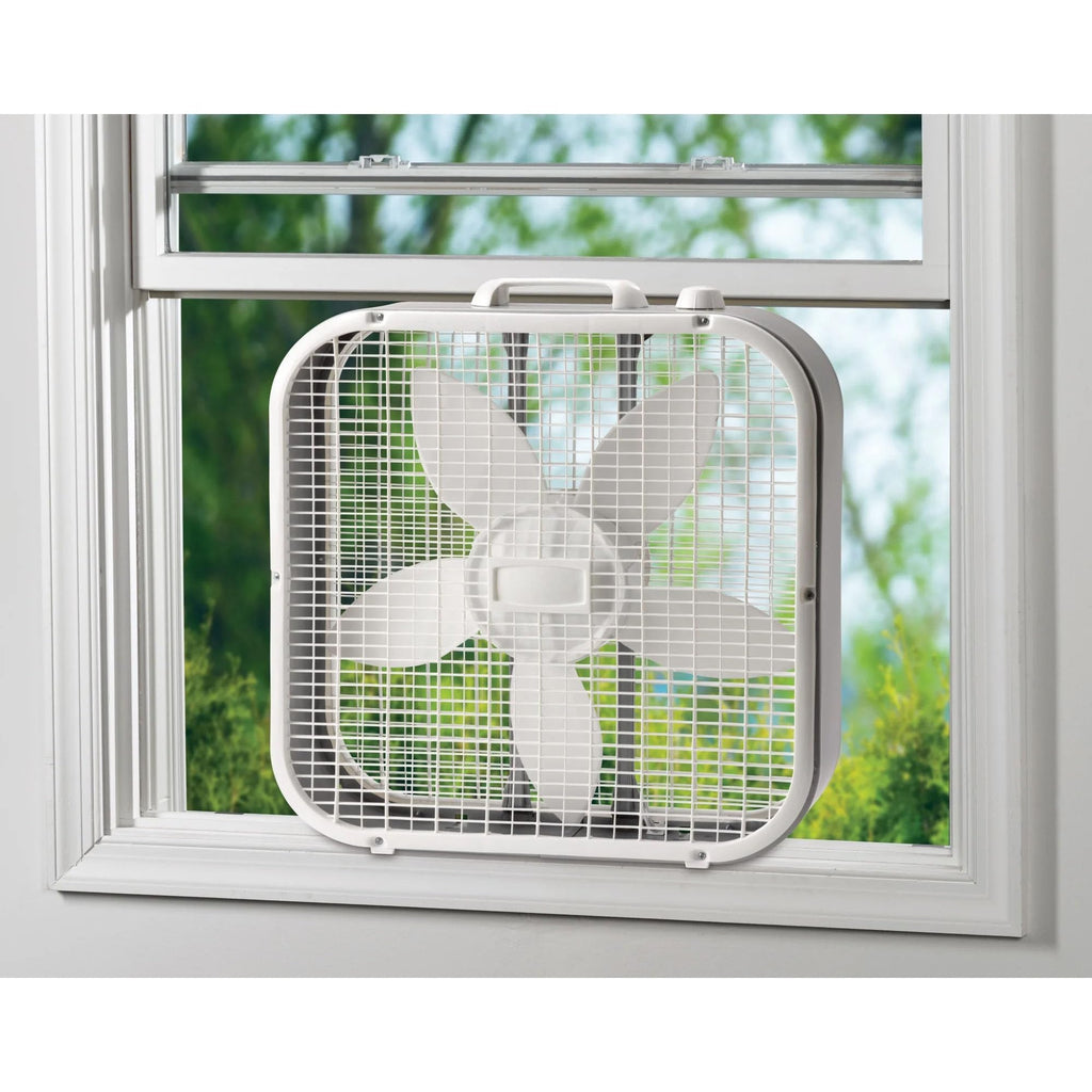 20 Inch White Box Fan 3 Speed Q48861