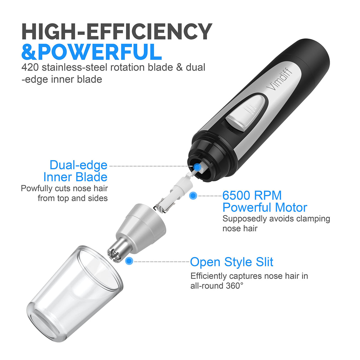 USB Rechargeable Waterproof Facial Hair Remover B609