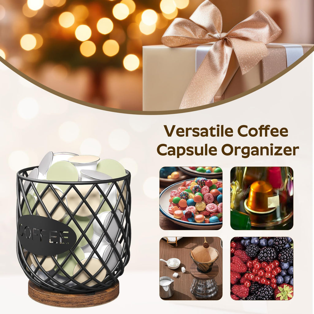 Compatible with K Cup & Nespresso Vertuo Pods Coffee Pod Holder Organizer A56264