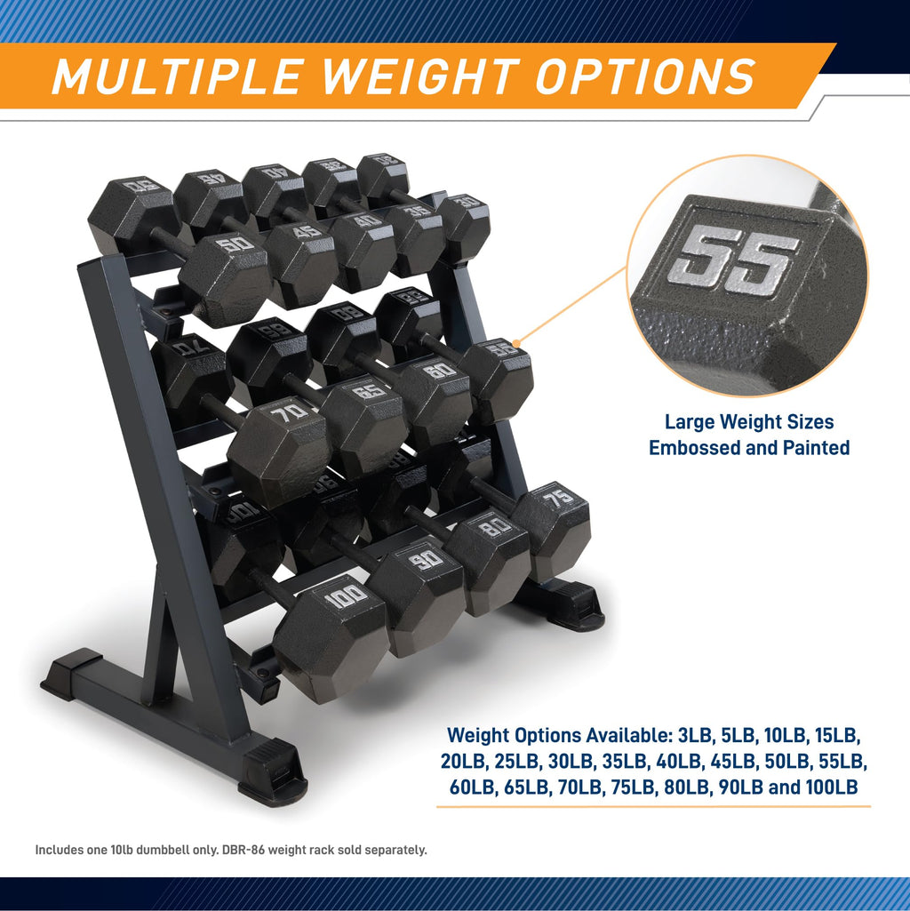 Cast Iron Hex Dumbbell Q40188