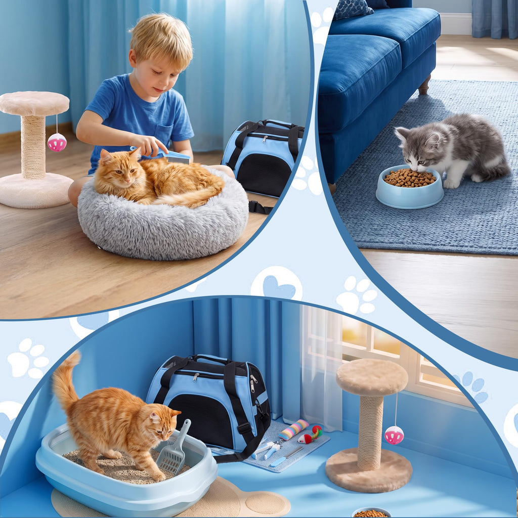 37 Pcs Cat Essentials Starter Kit O5279