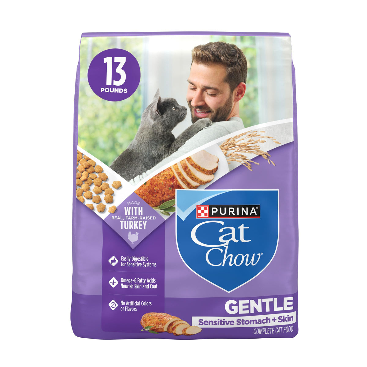 Sensitive Stomach & Skin Dry Cat Food 13 lb Bag J240017