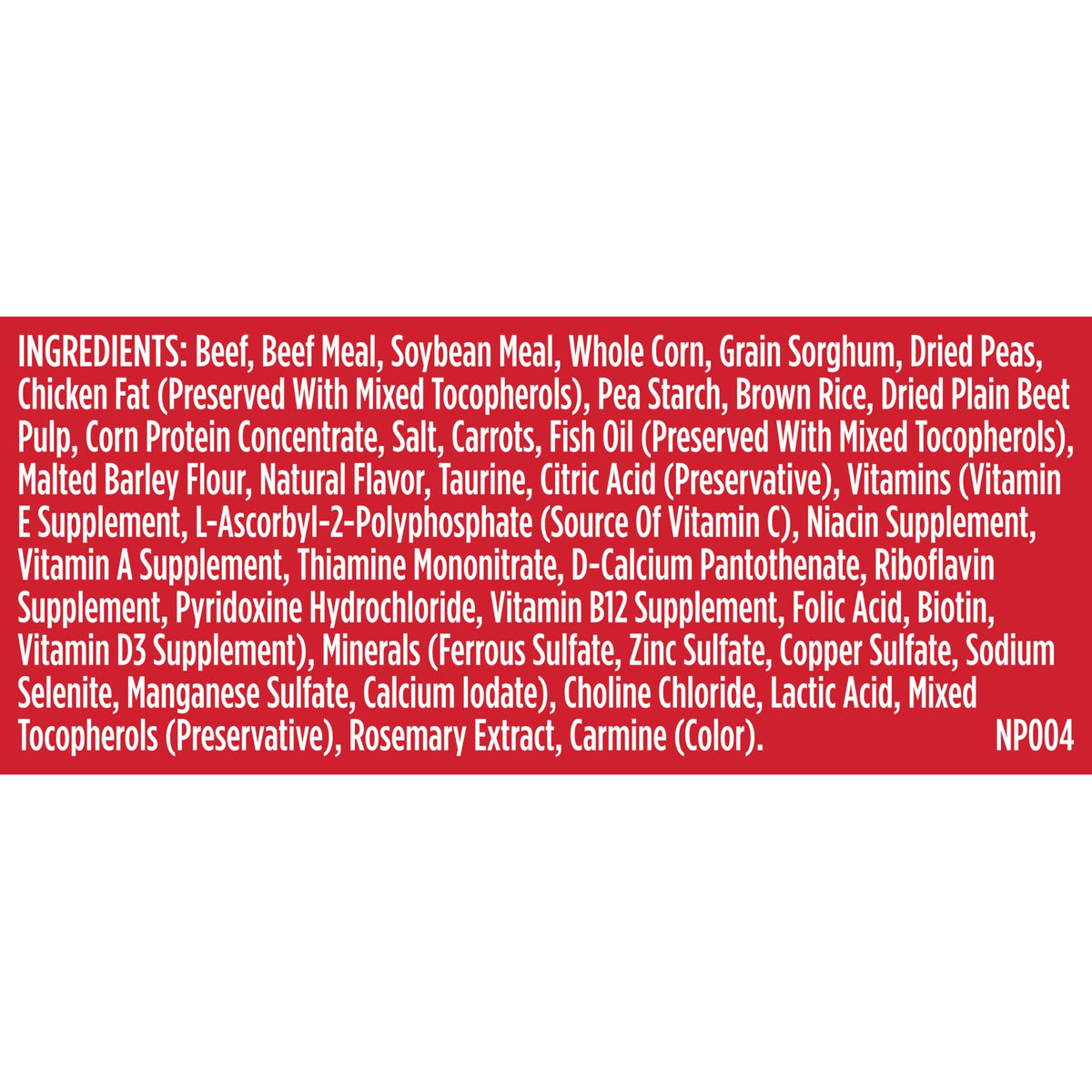 Dry Dog Food, Beef, Pea & Brown Rice, 40 lb. Bag F7190