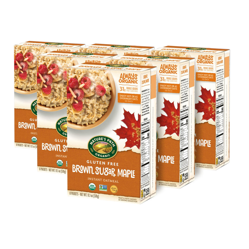 Organic Brown Sugar Maple Oatmeal, 11.3 oz (Pack of 6) C35303