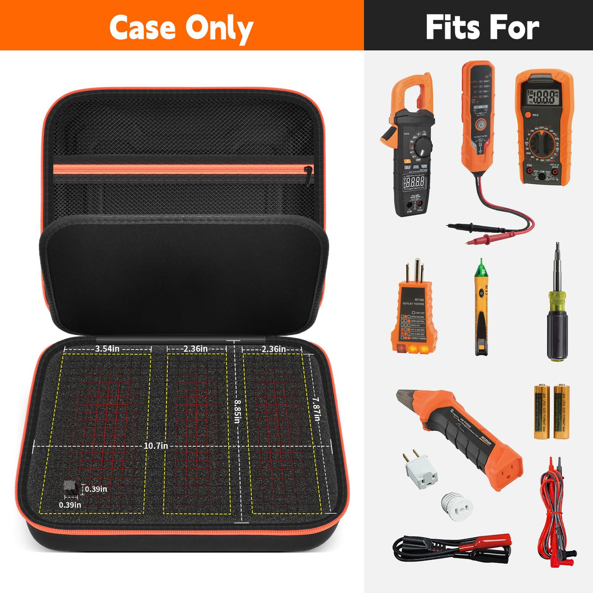 Black Multimeter Case M693