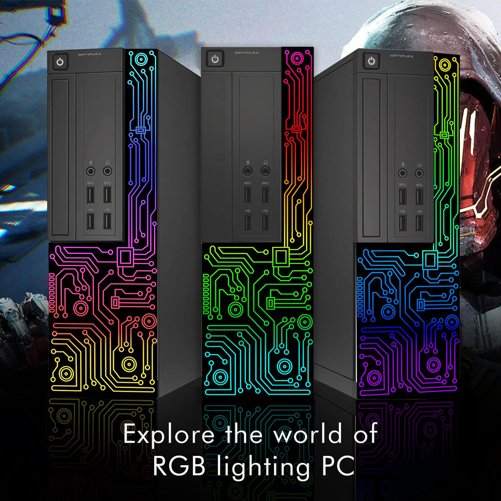 RGB Desktop Computer PC with 24 Inch Monitor, Intel i5, 8GB RAM, 512GB SSD, Windows 11 Pro Y34293