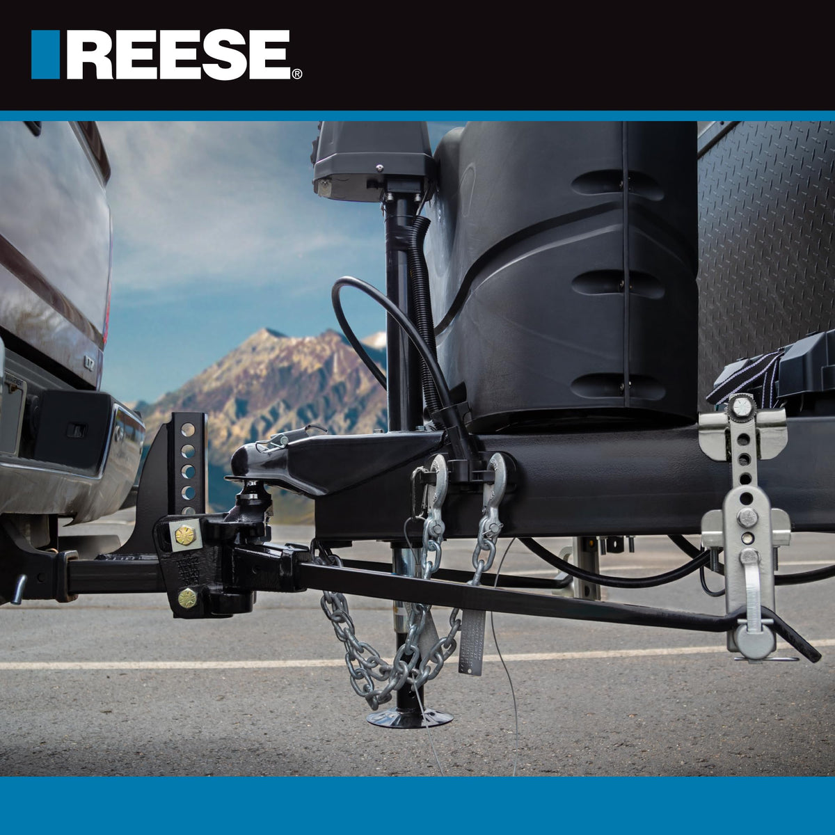 Weight Distribution Hitch with Active Sway Control, 6,000 lbs. Capacity, Black M613