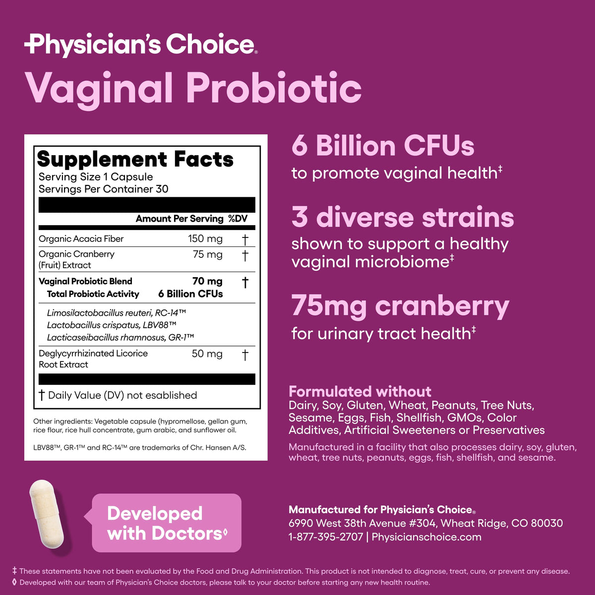 Vaginal Probiotics 30ct R573