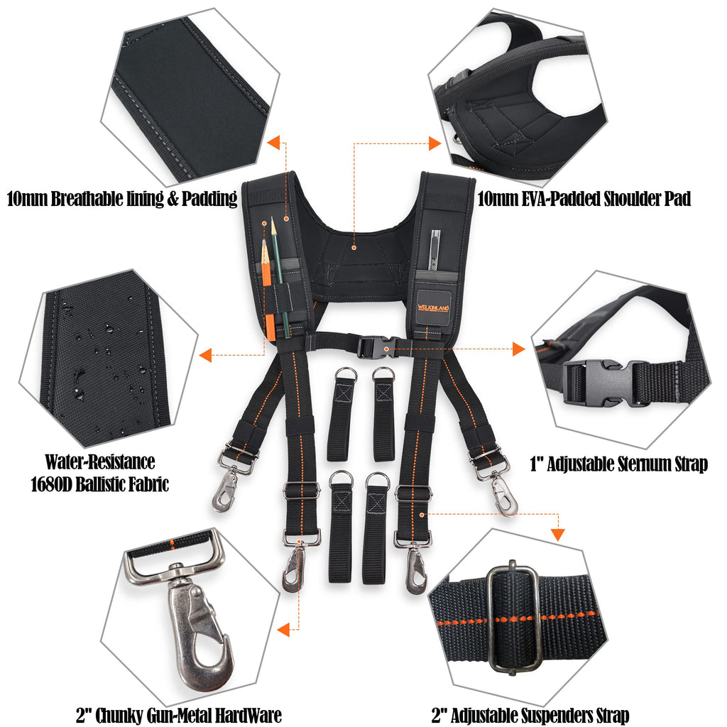 Padded Tool Belt Suspenders X519