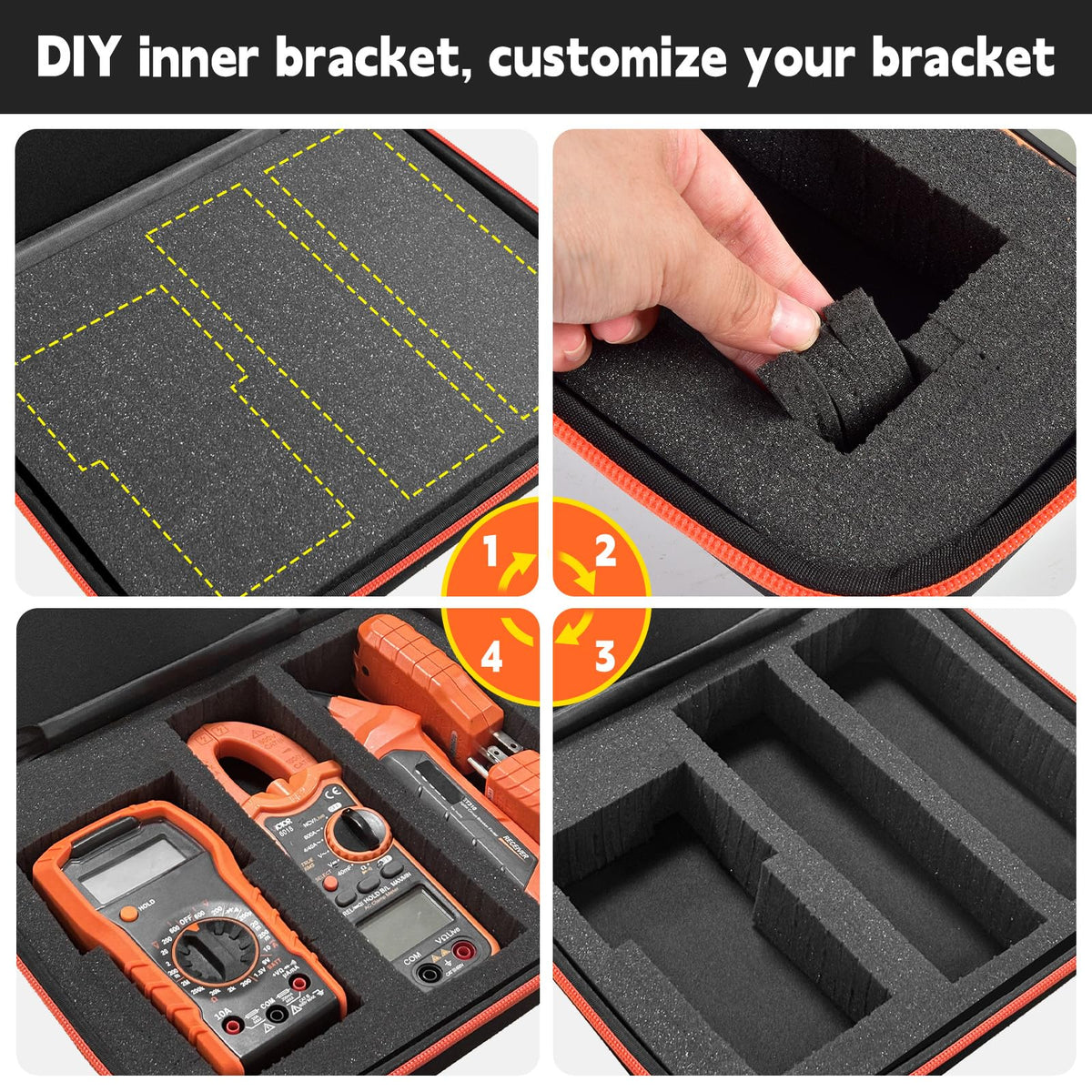 Black Multimeter Case M693