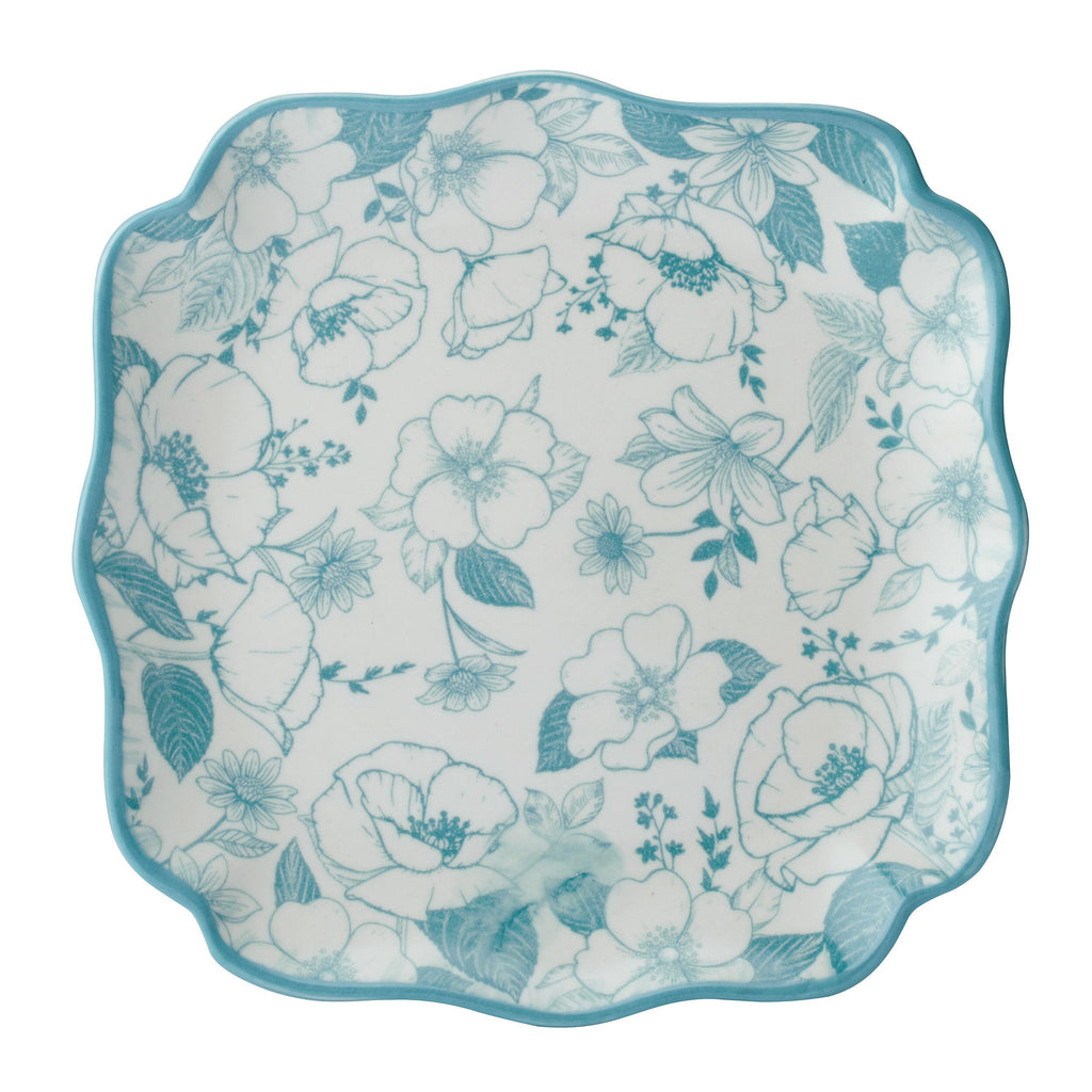 12 Piece Blue Floral Dinnerware Set B2047