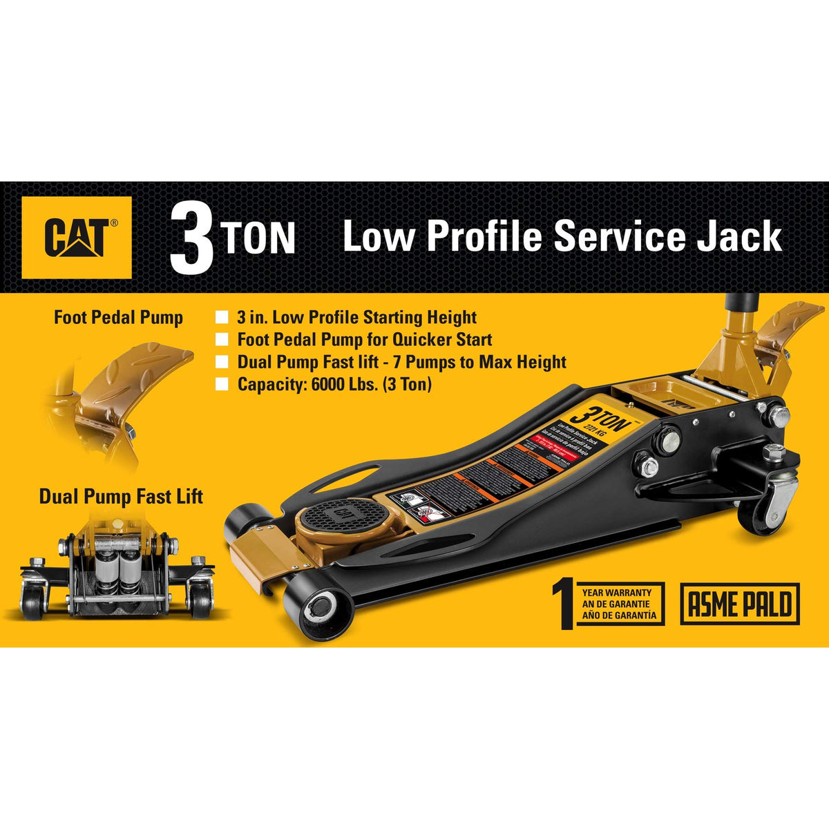 3 Ton Low Profile Service Jack N297035