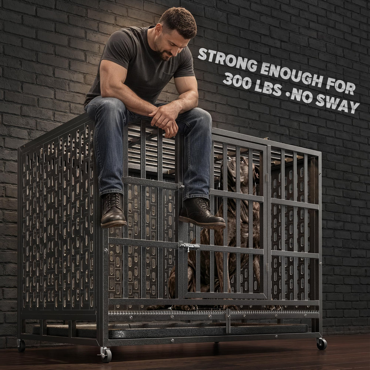 48 Inch Heavy Duty Dog Crate D783383