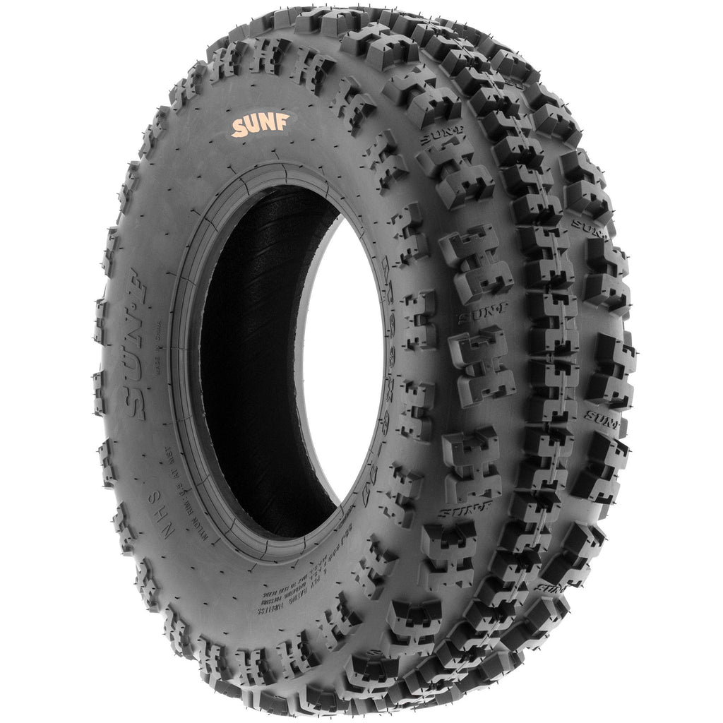 19x7-8 Front & 18x10.5-8 Rear ATV UTV Knobby Sport Tires Set of 4 L3676