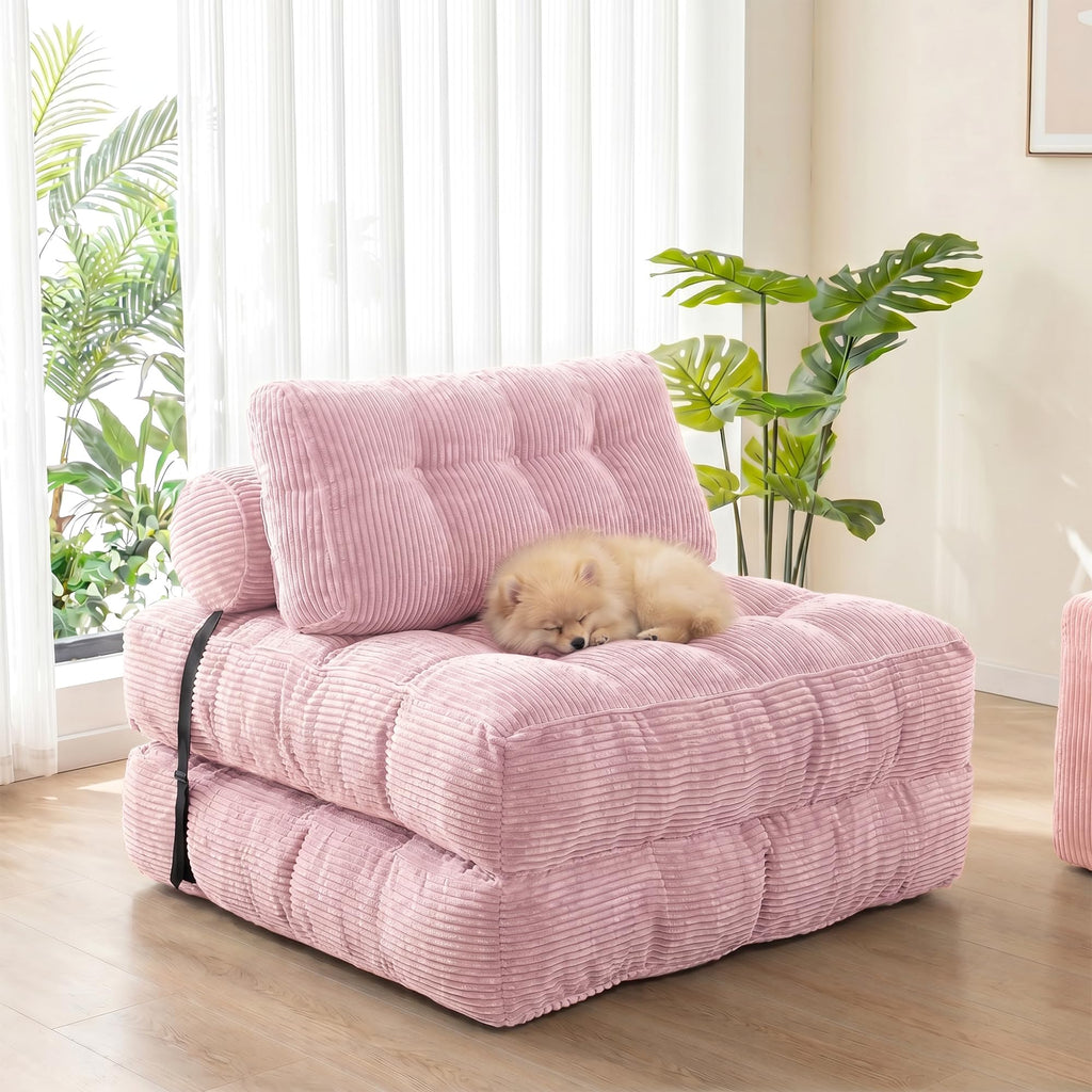 3-in-1 Folding Sofa Bed Convertible Futon Chair M21752