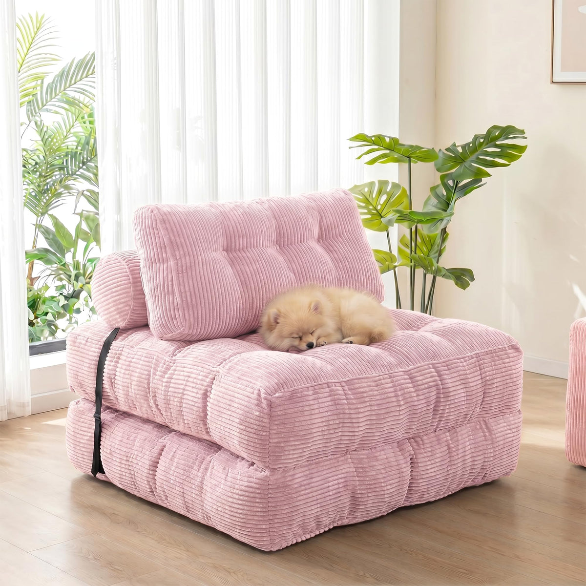 3-in-1 Folding Sofa Bed Convertible Futon Chair M21752