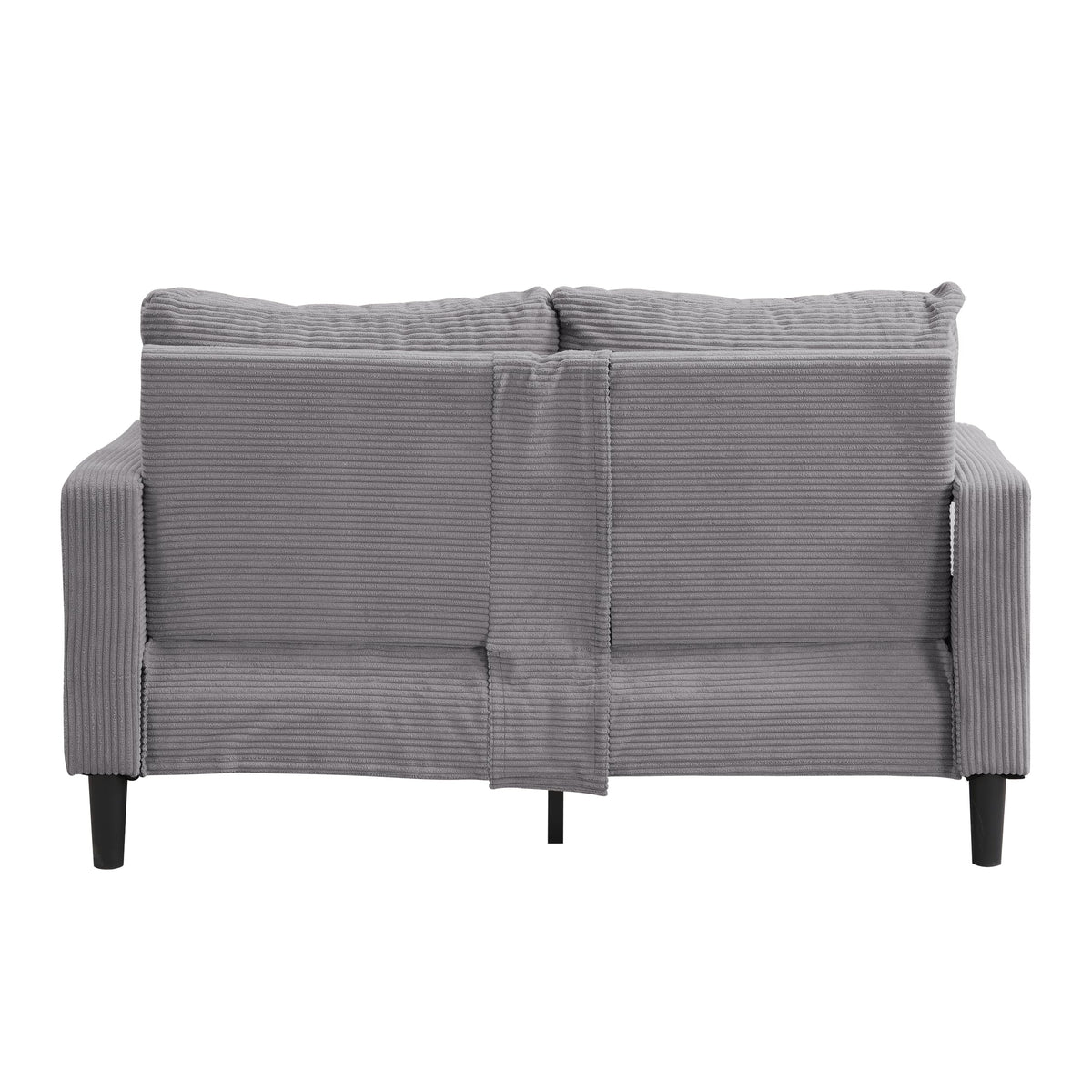 Light Gray Convertible Sleeper Loveseat Sofa N59051