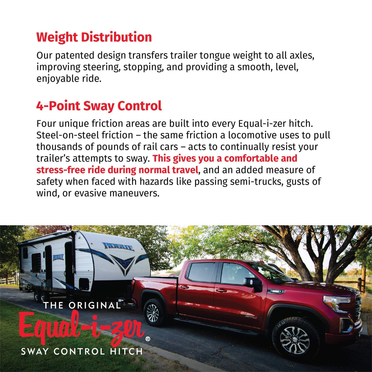 4-point Sway Control Hitch, 10,000 Lbs Trailer Weight Rating G80907