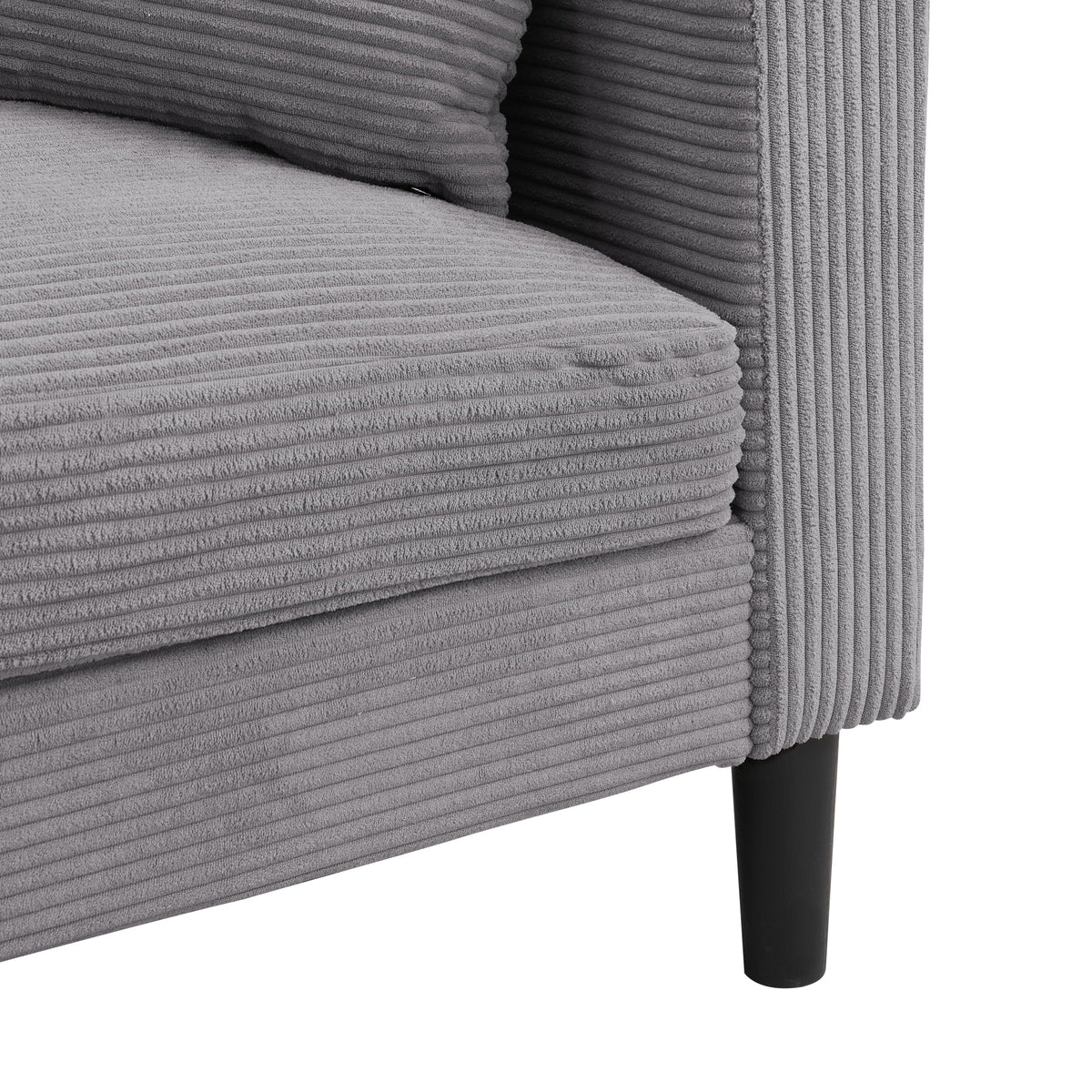Light Gray Convertible Sleeper Loveseat Sofa N59051