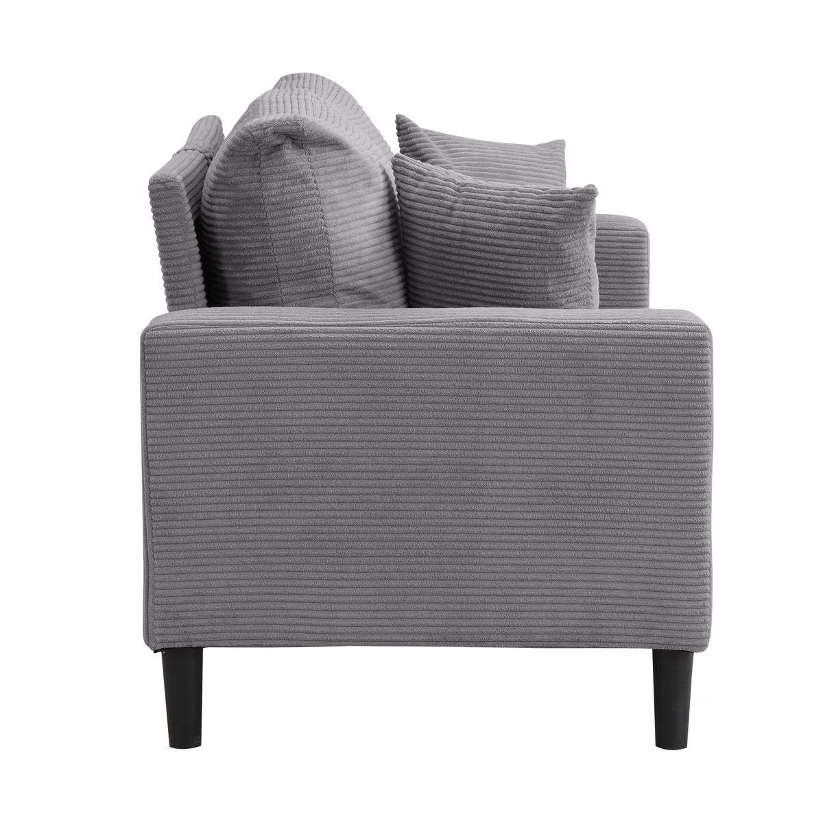 Light Gray Convertible Sleeper Loveseat Sofa N59051